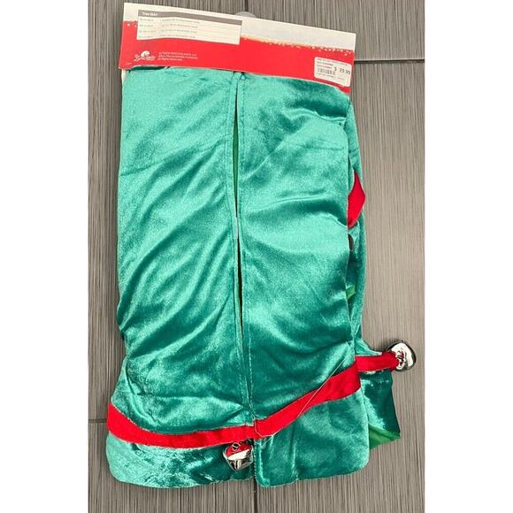 At Home Elf On A Shelf Red And Green Tree Shirt With Jingle Bells 48 Inch NW - Picture 4 of 6